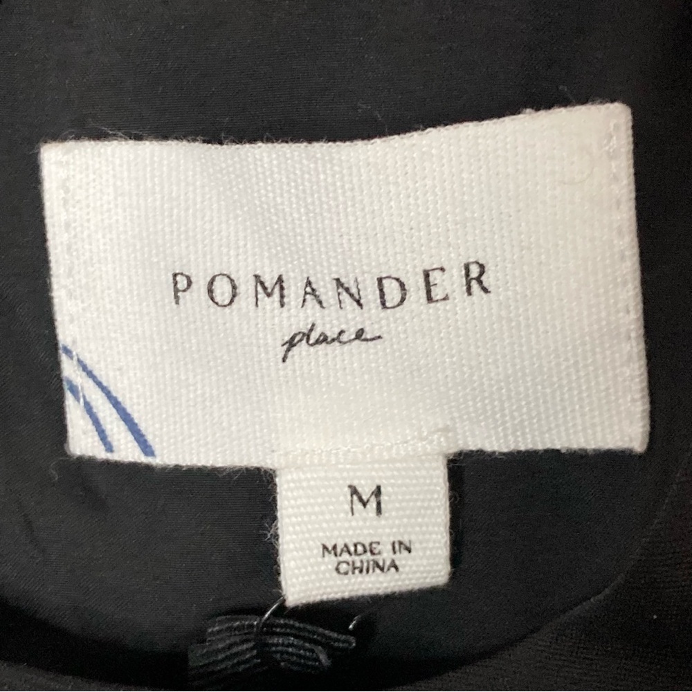 NEW Pomander Place Midi Dress Women’s M Black w/Gold Lace Formal Wedding Guest - Picture 7 of 8